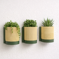 Ediwood Modern Wall Planter Set of 3 Premium PLA Planters